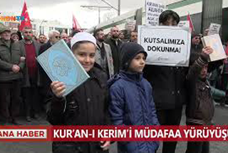Kur'an-ı Kerim'in yakılması protesto edildi